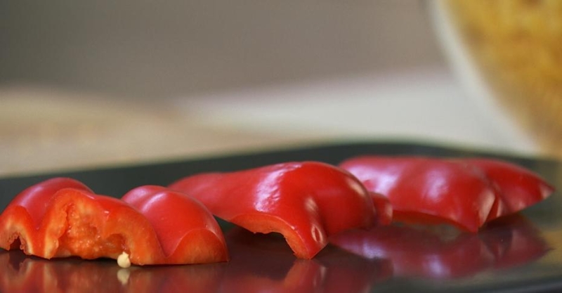 Салат из пасты с шампиньонами