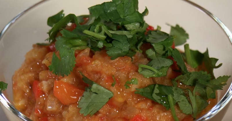 Заалюк (икра из баклажана с помидорами по-мароккански)