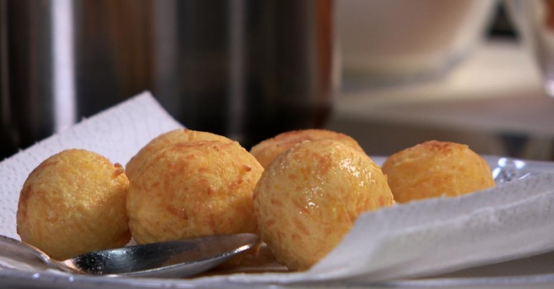 Шарики из халуми и тыквы