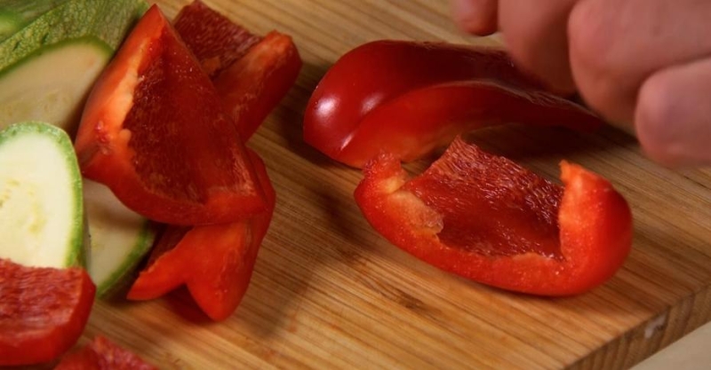 Салат из кабачка и болгарского перца