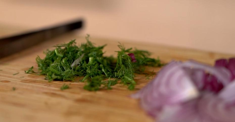 Салат из кабачка и болгарского перца