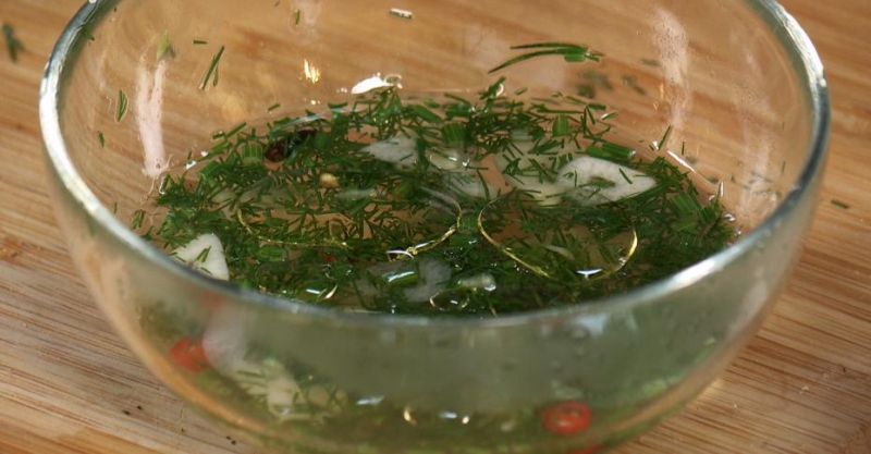 Маринованные кабачки с чили перцем