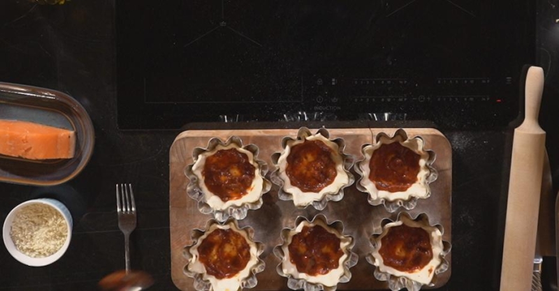 Тортини с хрустящим картофелем