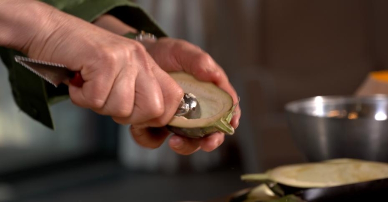 Лодочки из баклажанов