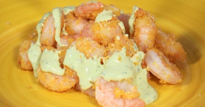Креветки с васаби