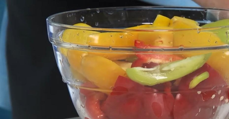 Закуска из запечённого перца