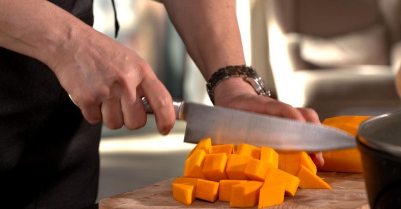 Салат с печёной тыквой