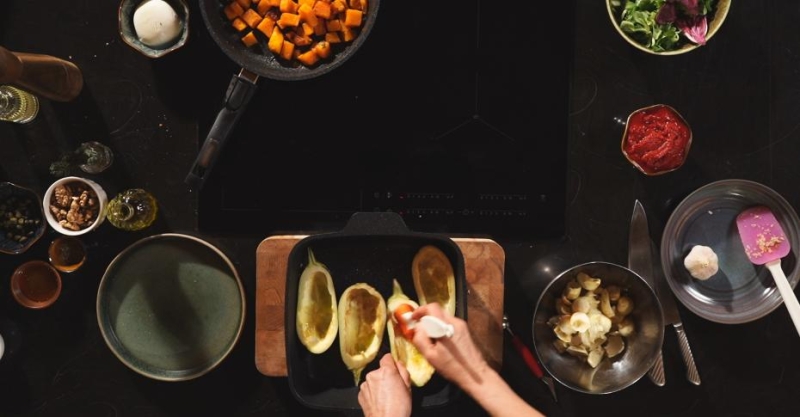 Лодочки из баклажанов