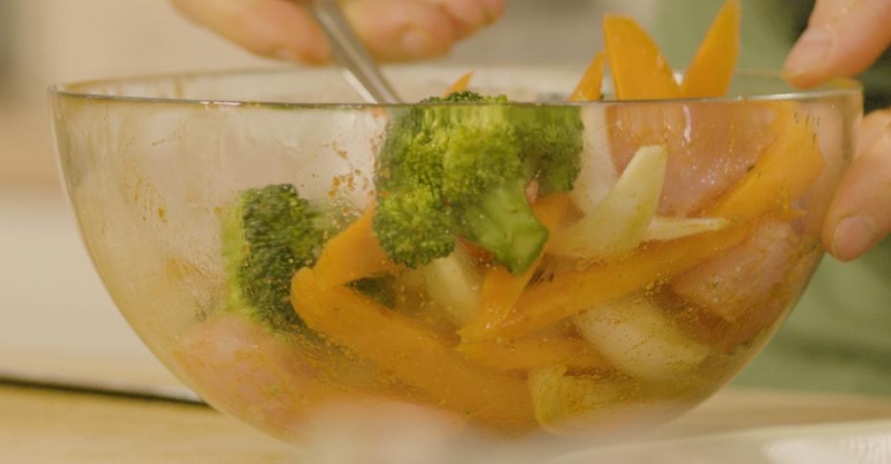 Салат из запечённых овощей