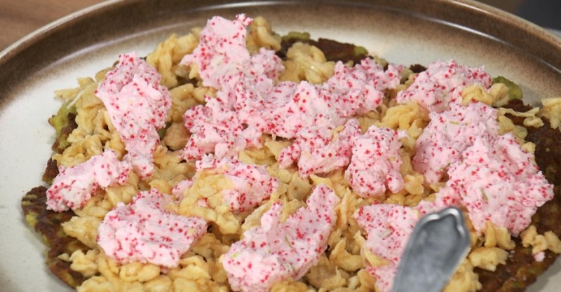 Лепёшки из авокадо и песто с мятой