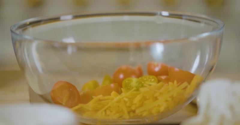 Овощной салат с финиковым сиропом