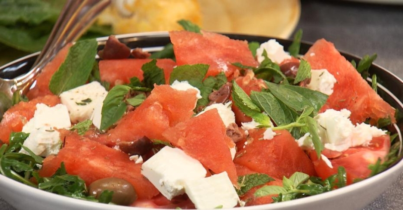 Салат с арбузом
