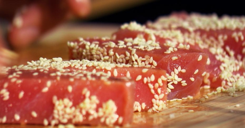 Обожжённый тунец