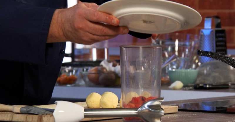 Закуска с креветками