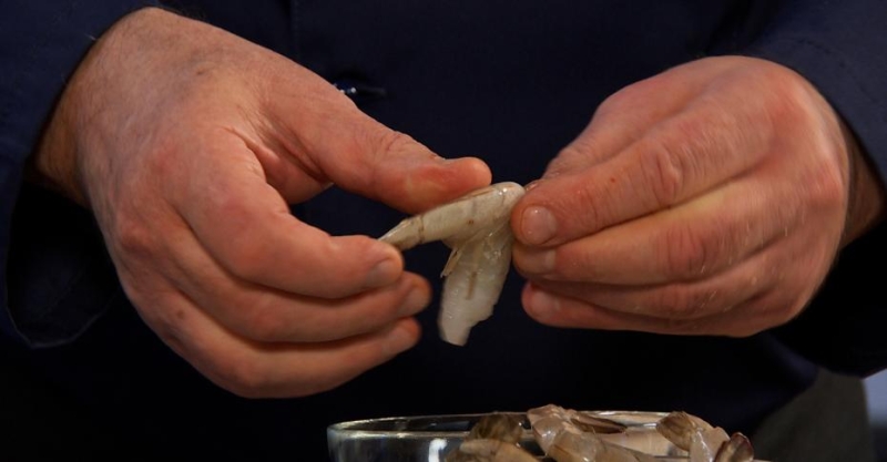 Закуска с креветками