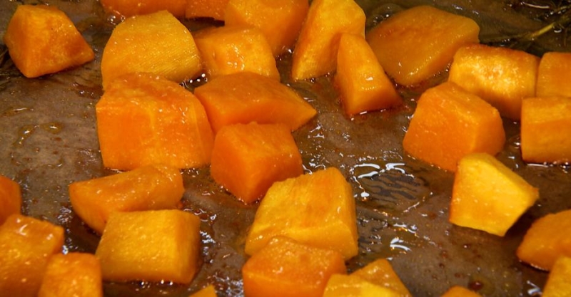 Салат с булгуром и тыквой