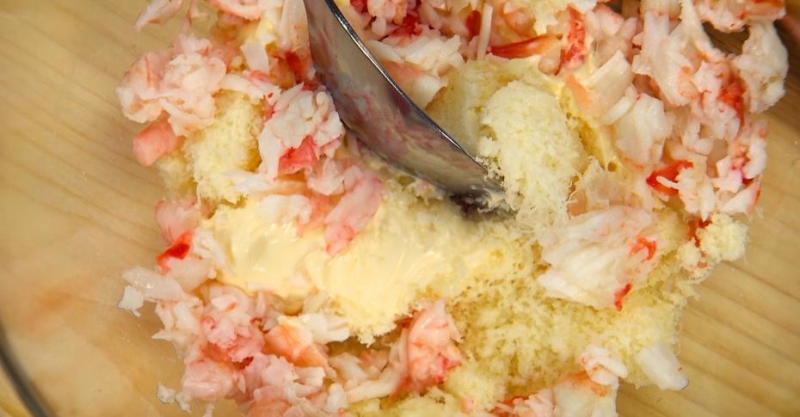 Закуска с морским гребешком