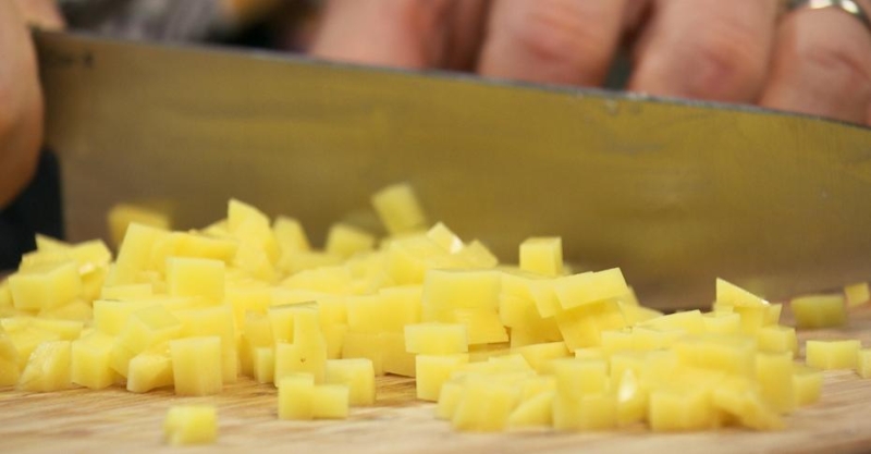 Сморреброд с картофелем и грибами